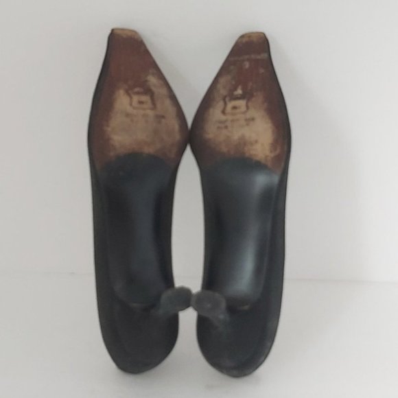 STUART WEITZMAN | Women's Satin Pumps Heels Black Size 6 - Picture 7 of 8